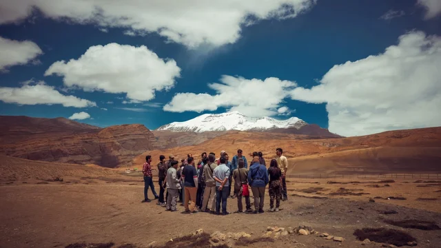 Group trip in the high Himalayas